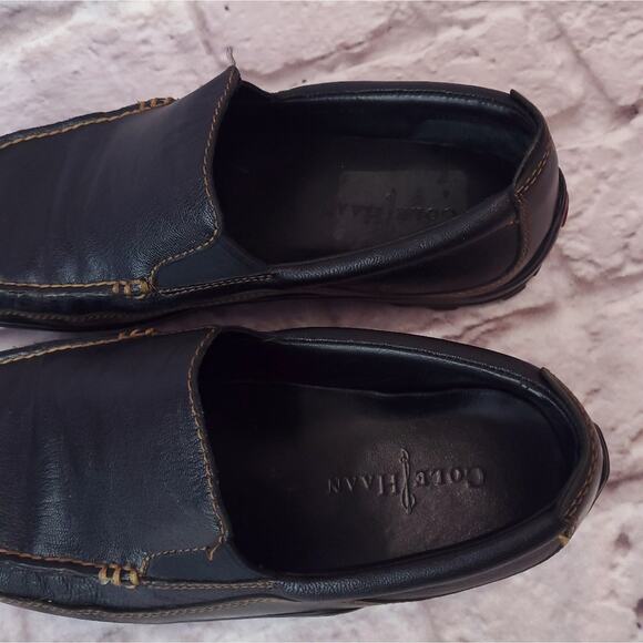 Cole Haan tucker venetian loafers shoes men's size 10 black - Picture 4 of 16